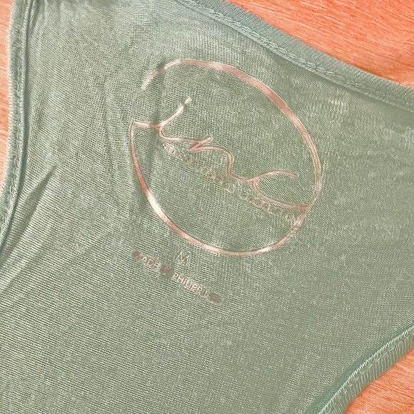 INC Sequin Teal Aqua Racerback Tank Size Medium - Picture 10 of 12